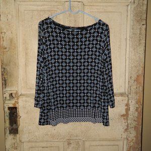 J. Jill Wearever Collection Scoop Neck Blouse Size M (P-29)